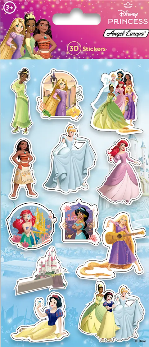 Disney Princess 3D Stickers - Anilas UK