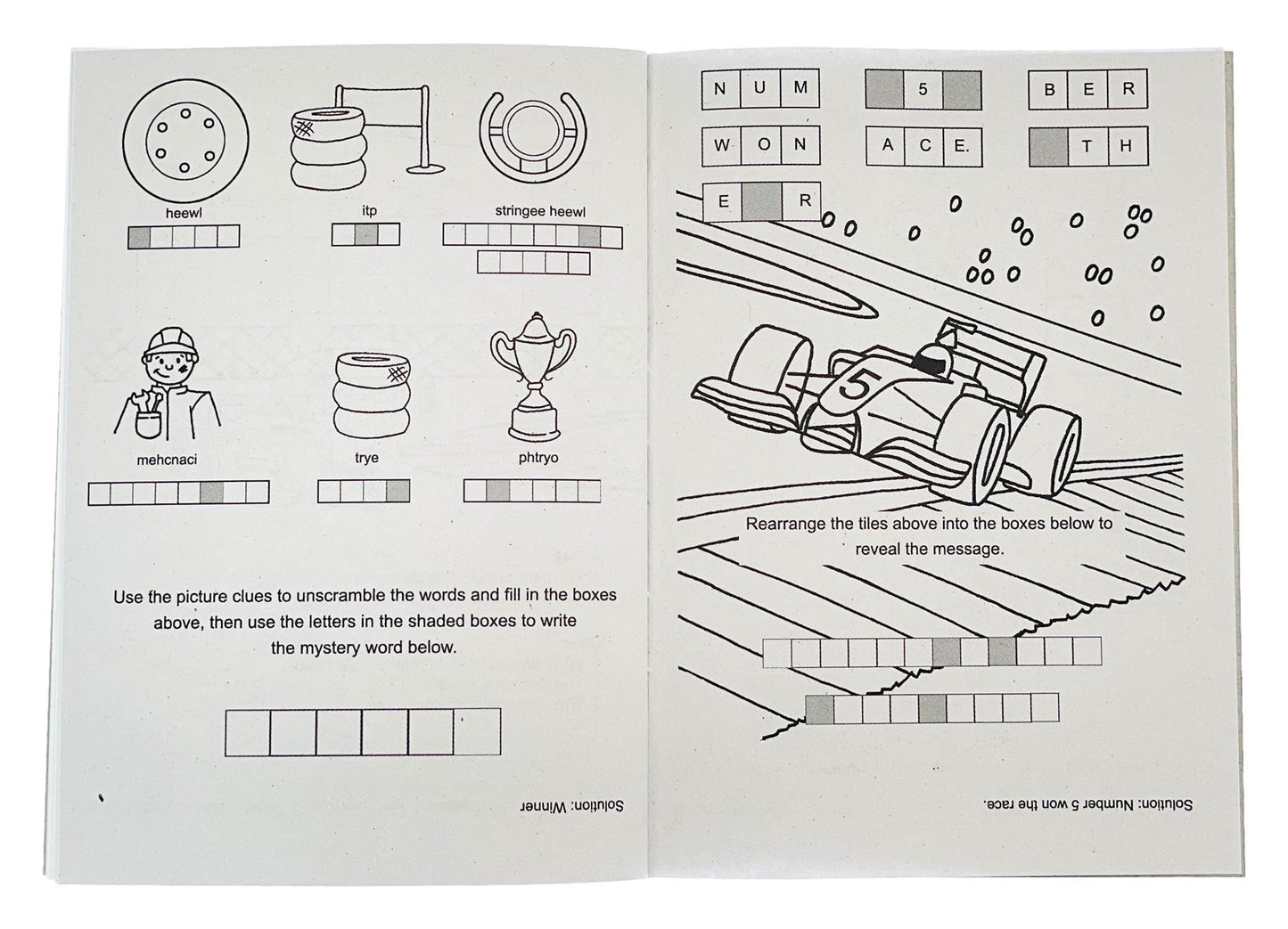 Mini Racing Car Sticker Activity Book - Anilas UK