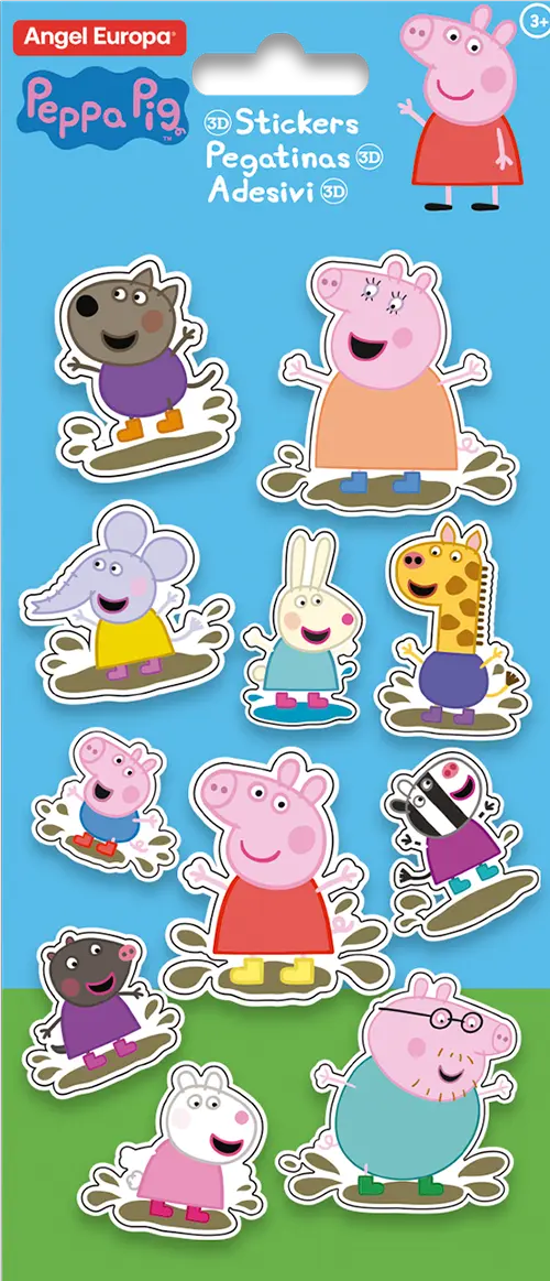Peppa Pig 3D Stickers - Anilas UK