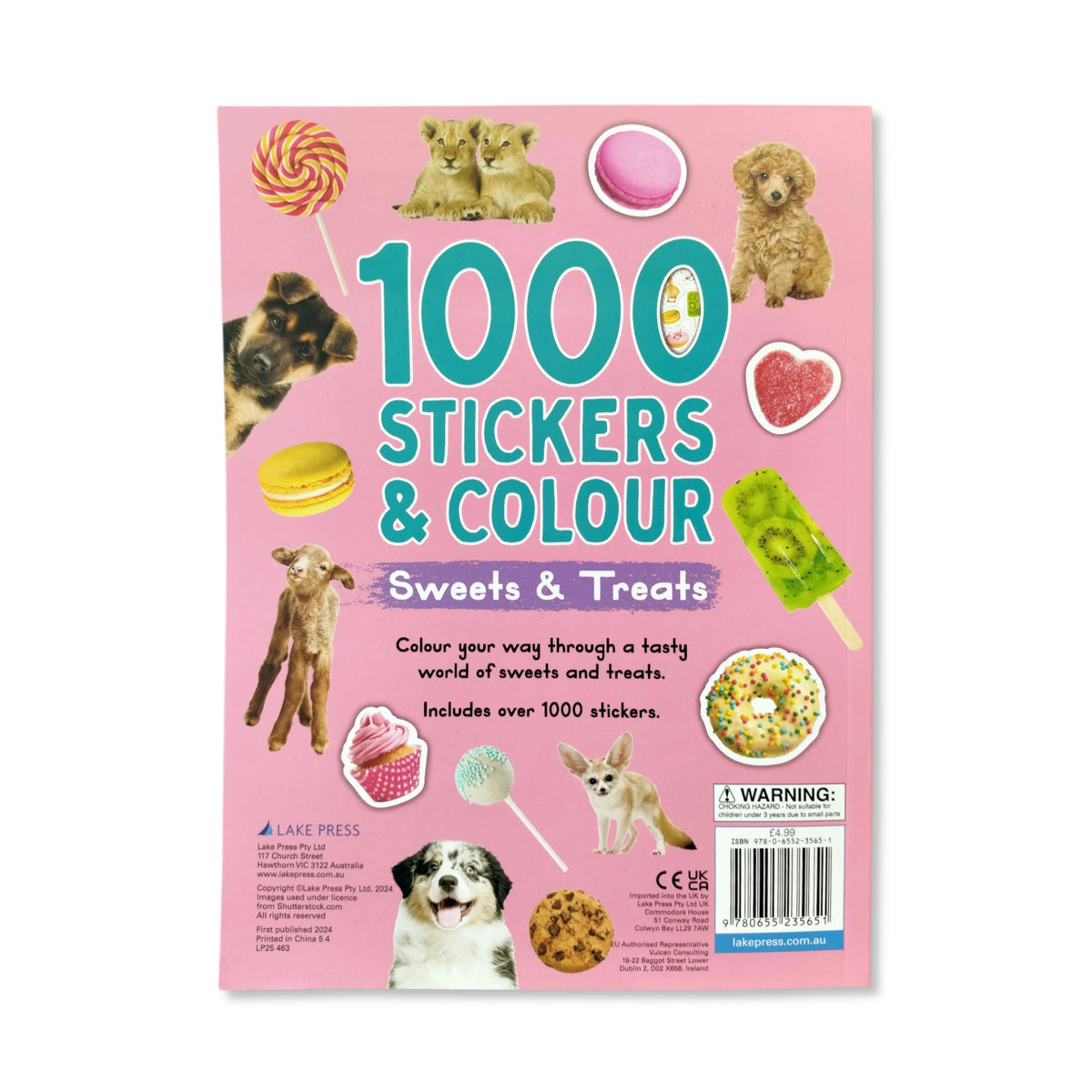 Sweets and Treats - 1000 Stickers and Colour - Anilas UK