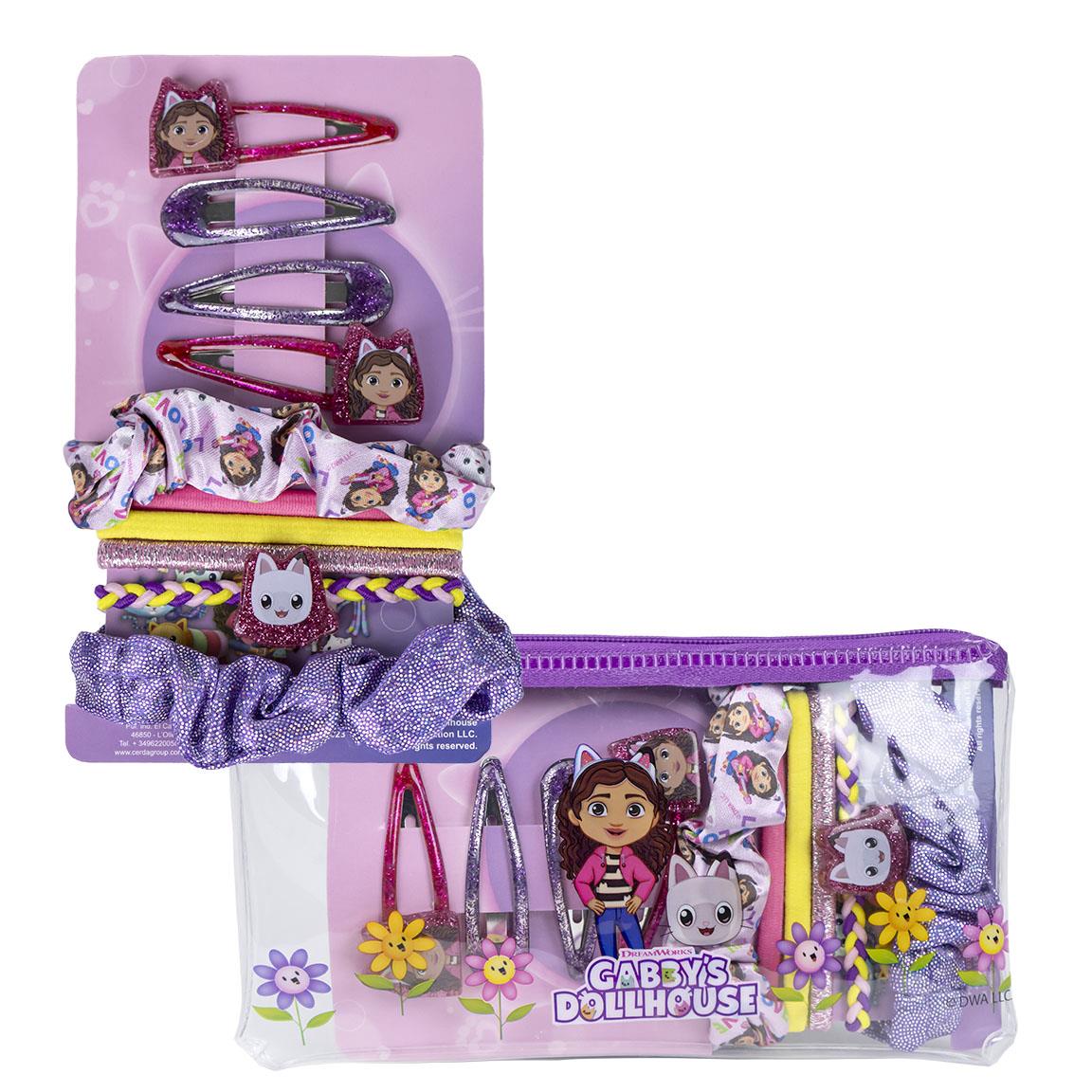 Gabby's Dollhouse Hair Accessories Set in Toiletry  Bag - Anilas UK