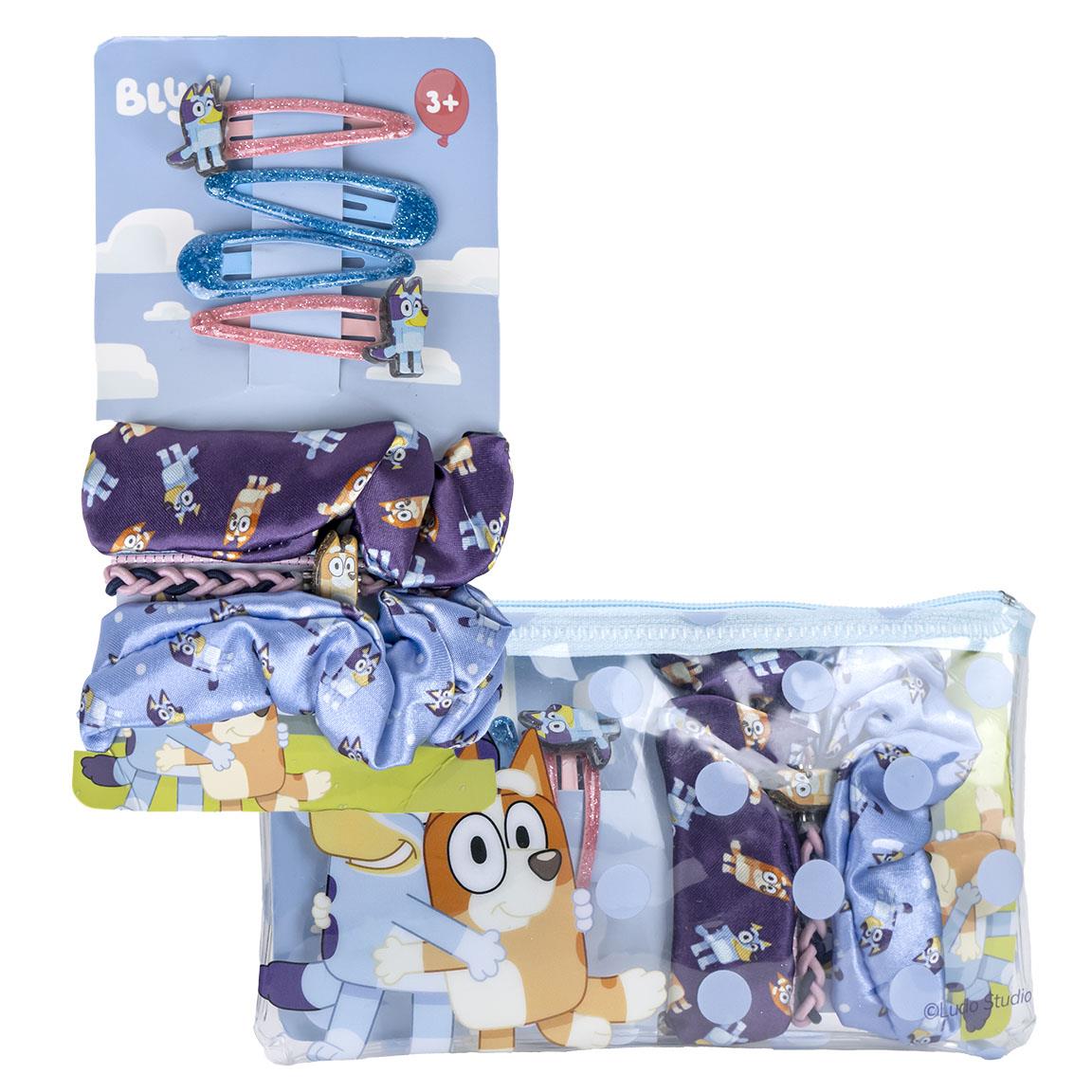 Bluey Hair Accessories Set in Toiletry  Bag - Anilas UK