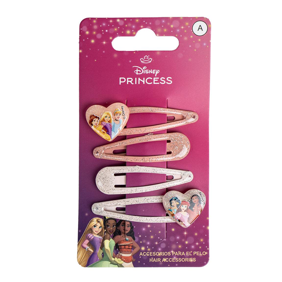 Disney Princess 5 cm Snap Clips (pack of 4) - Anilas UK