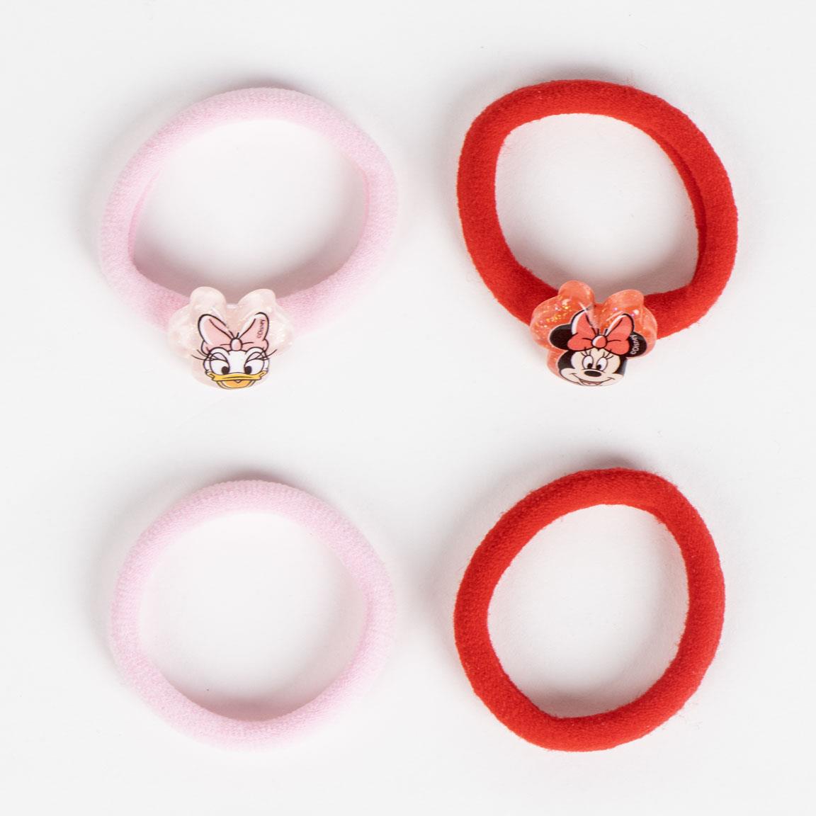 Minnie Mouse Elastic Ponytail Holders (pack of 4) - Anilas UK