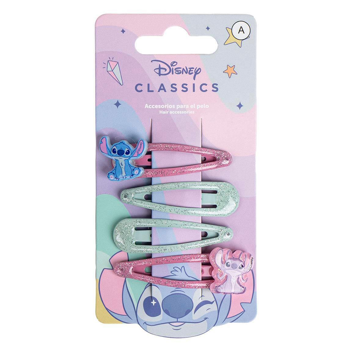 Disney Stitch 5 cm Snap Clips (pack of 4) - Anilas UK