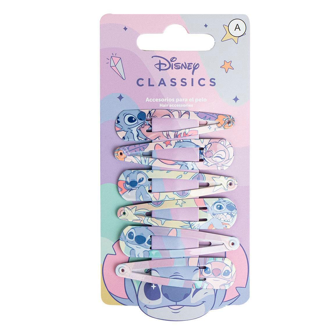 Disney Stitch 5 cm Snap Clips (pack of 6) - Anilas UK