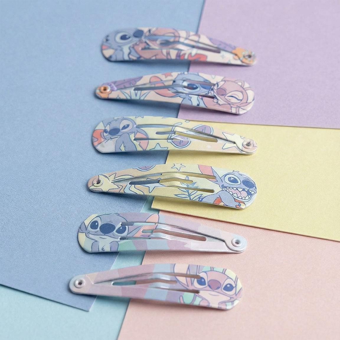 Disney Stitch 5 cm Snap Clips (pack of 6) - Anilas UK