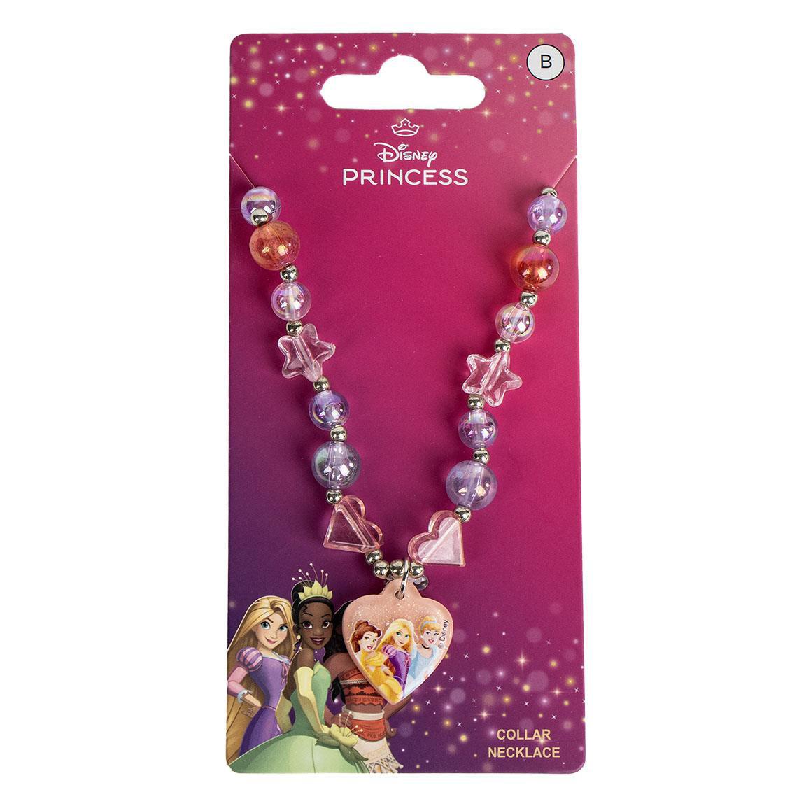 Disney Princess Heart Pendant Beaded Necklace - Anilas UK