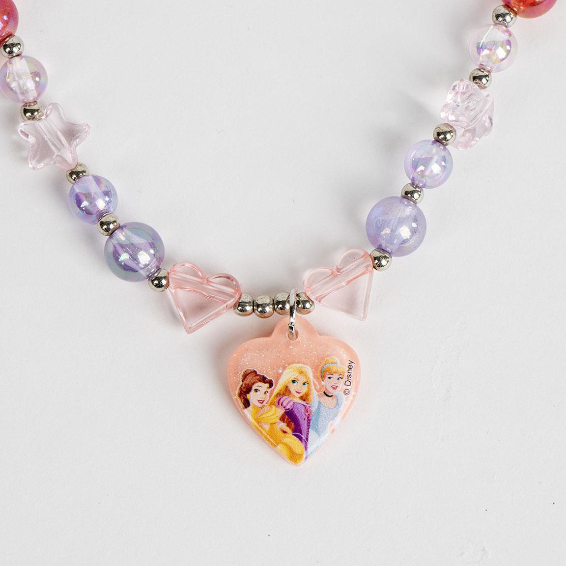 Disney Princess Heart Pendant Beaded Necklace - Anilas UK