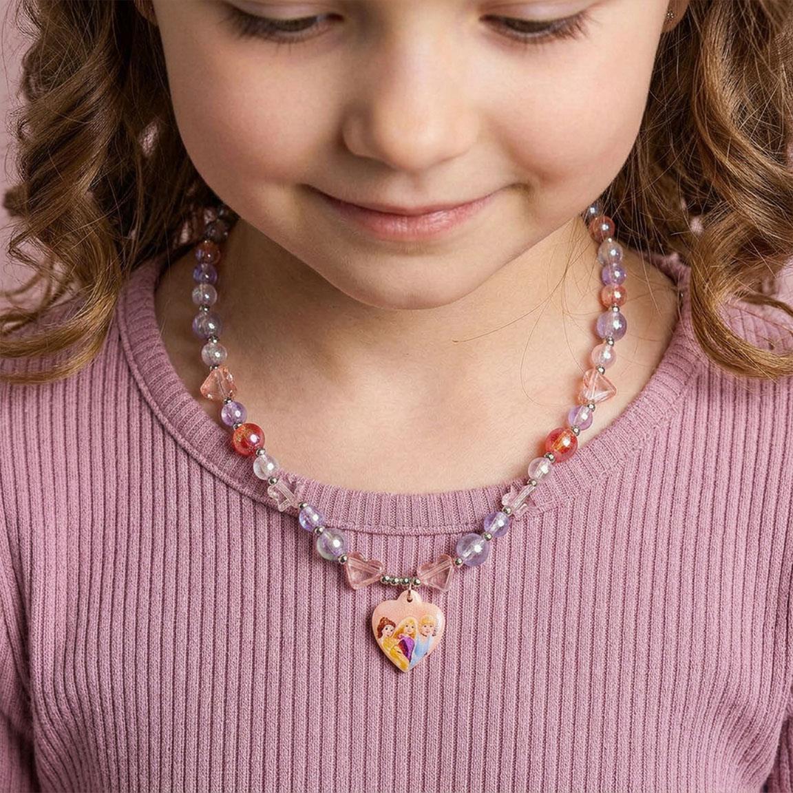Disney Princess Heart Pendant Beaded Necklace - Anilas UK