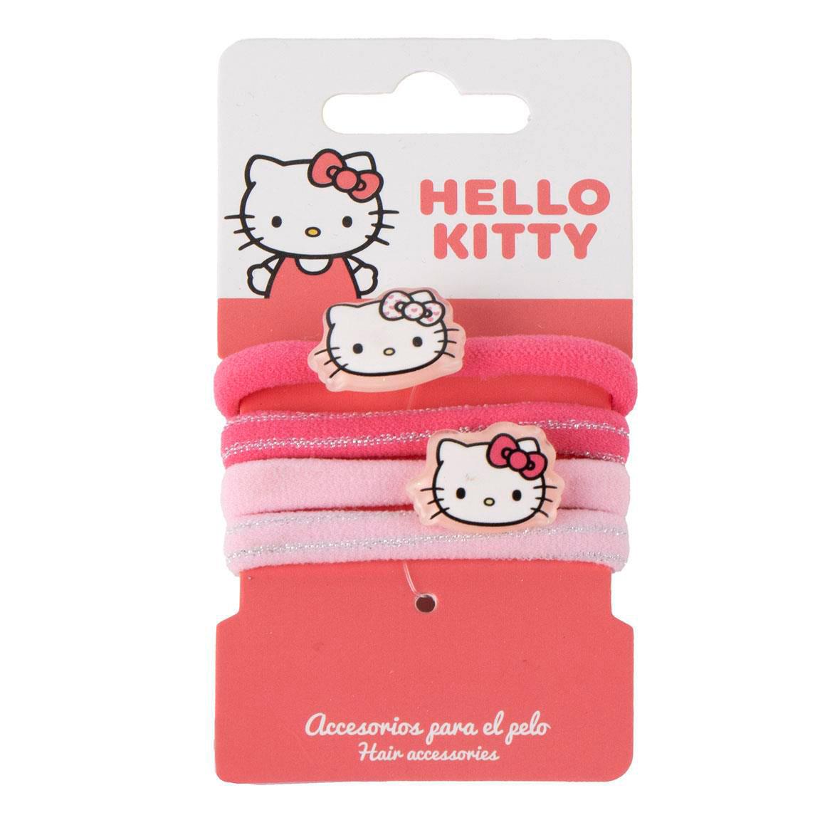 Hello Kitty Elastic Ponytail Holders (pack of 4) - Anilas UK