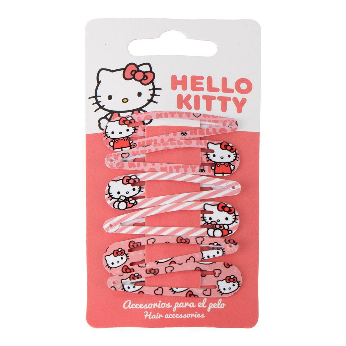 Hello Kitty 5 cm Snap Clips (pack of 6) - Anilas UK