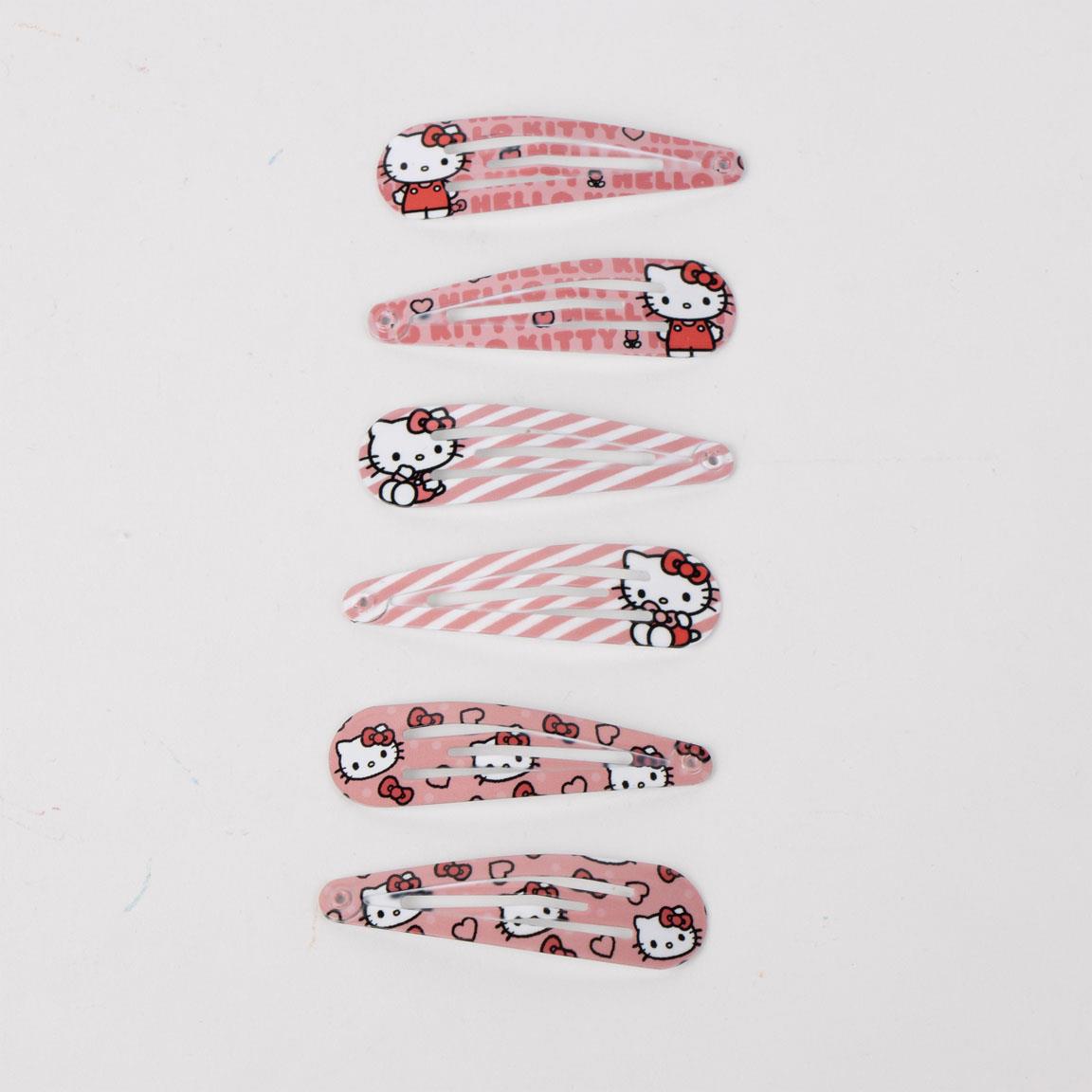 Hello Kitty 5 cm Snap Clips (pack of 6) - Anilas UK