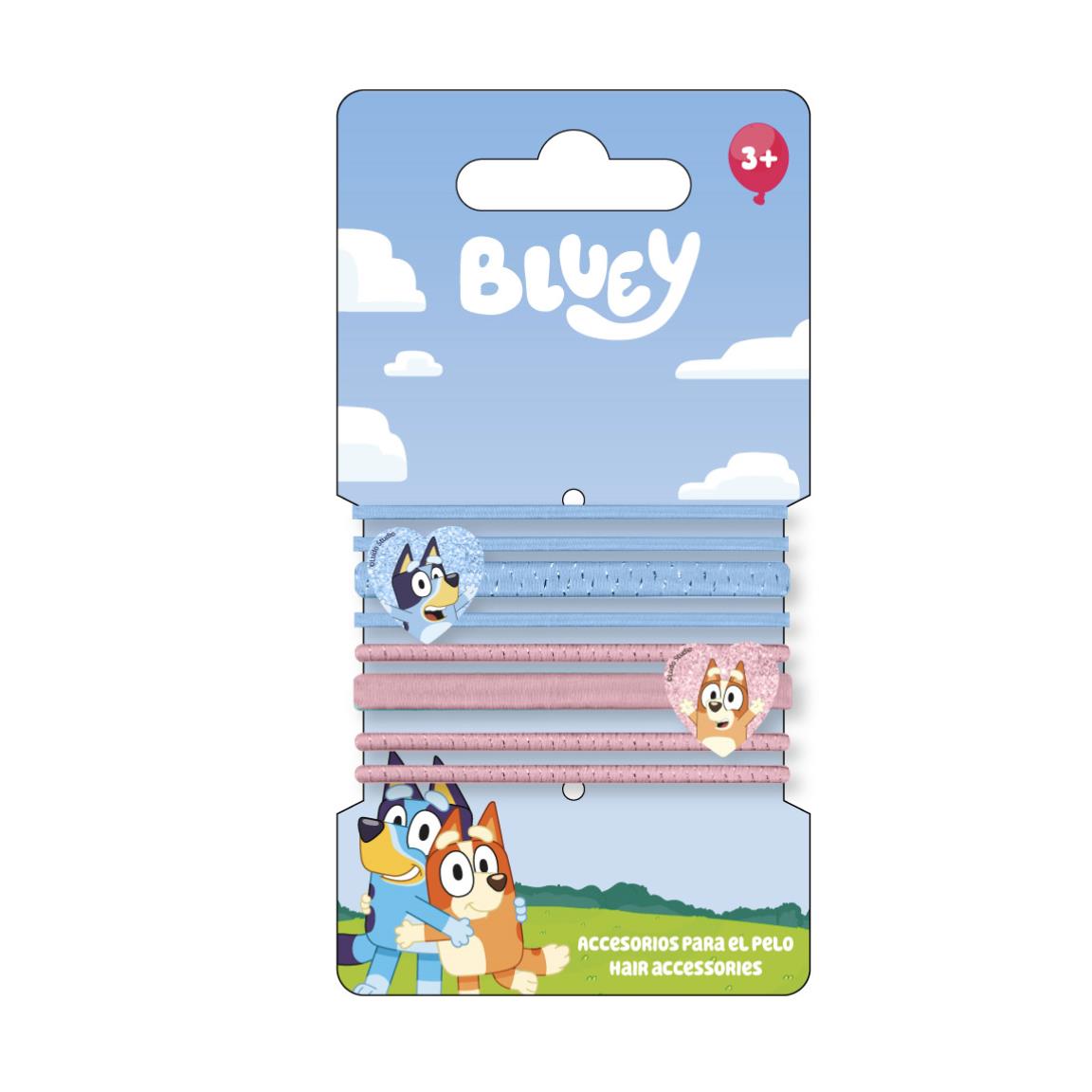 Bluey Elastic Ponytail Holders  (pack of 8) - Anilas UK