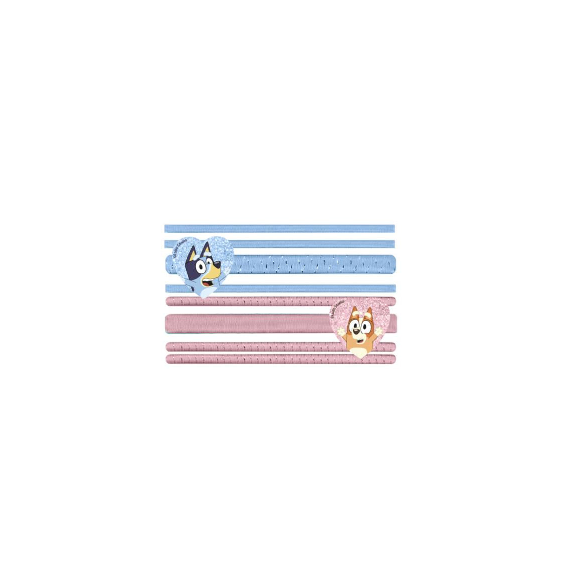 Bluey Elastic Ponytail Holders  (pack of 8) - Anilas UK