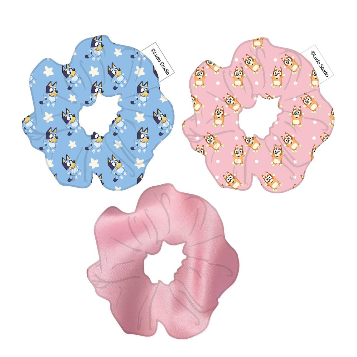 Bluey Hair Scrunchies (pack of 3) - Anilas UK