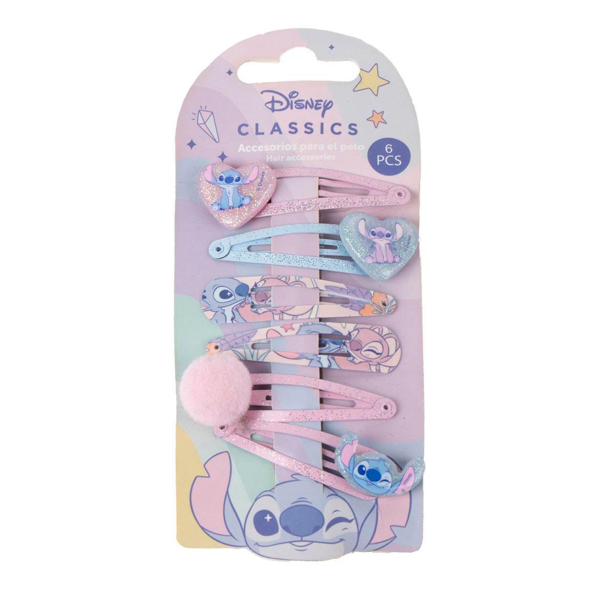 Disney Stitch Hair Snap Clips (pack of 6) - Anilas UK