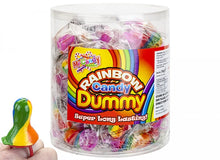 Rainbow Stripe Candy Dummy Lollipop