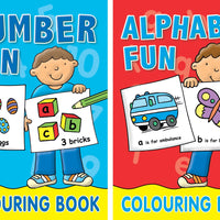 Number and Alphabet Colouring Books (Boys)