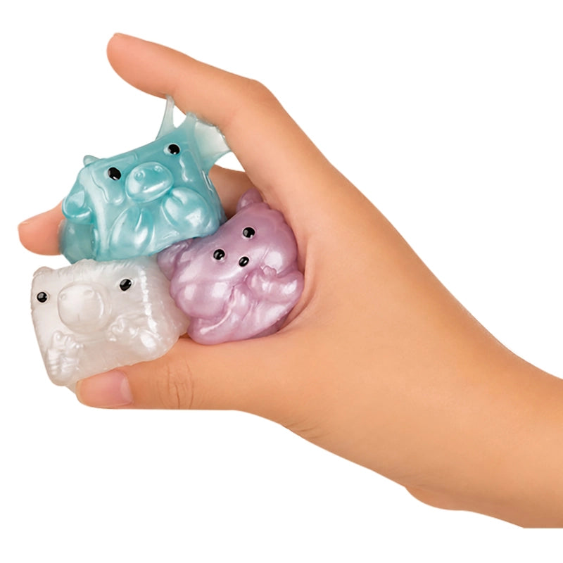 MushyKinz Mystery Mini Mushy Gemz Taba Squishies Toy 3 Pack Assortment