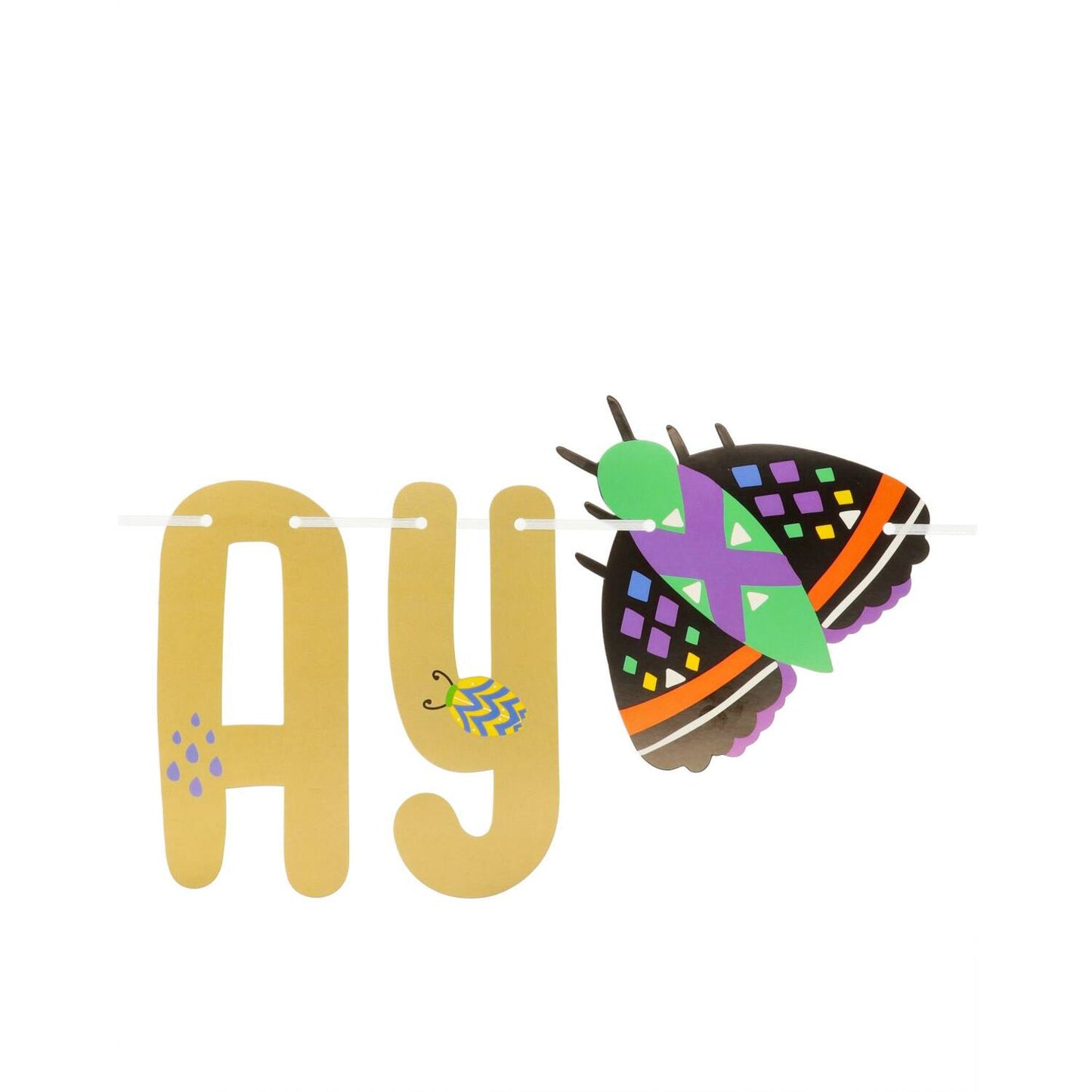 Buzzing Bugs Letter Banner Set (1.5 meters) - Anilas UK