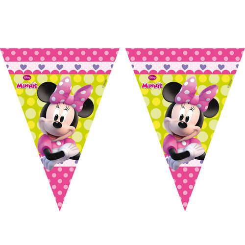 Minnie Mouse Bow-Tique Birthday Party Bunting Banner - Anilas UK