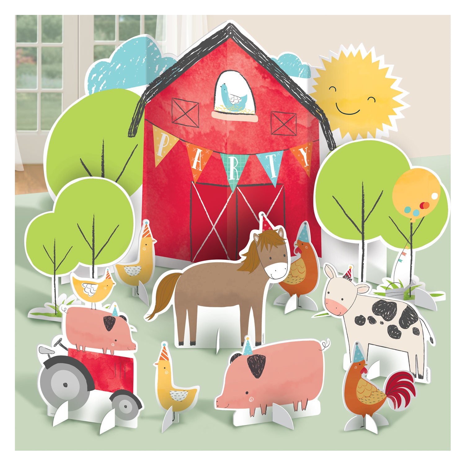 Barnyard Birthday Table Decoration Kit (Pack Of 11) - Anilas UK