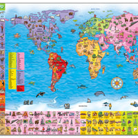 World Map Puzzle & Poster - Anilas UK