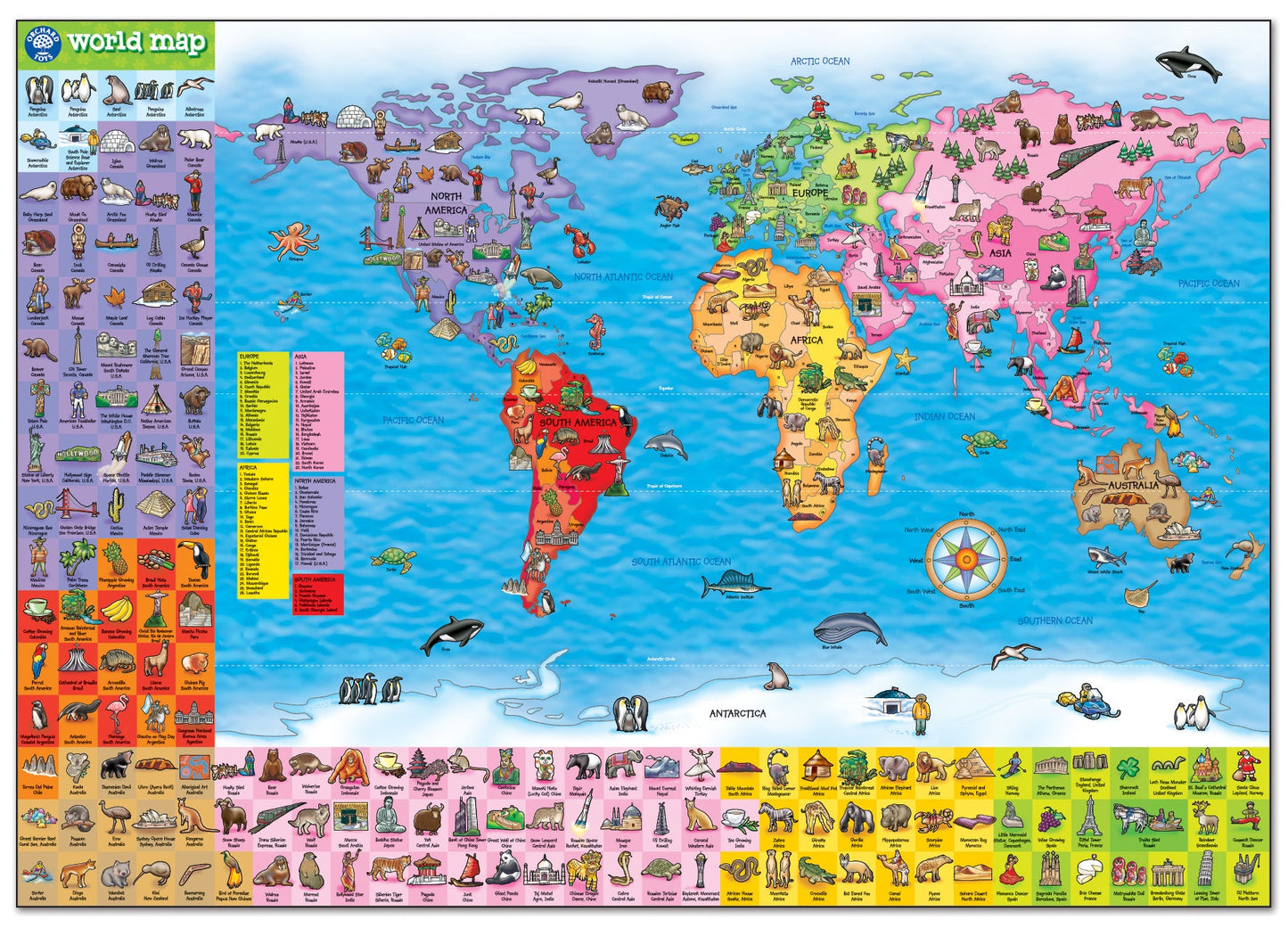 World Map Jigsaw Puzzle & Poster - Anilas UK