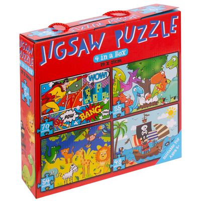 Assorted Design 4-in-1 Jigsaw Puzzle Set - Anilas UK