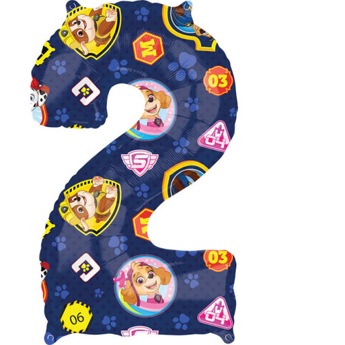 Age 2 Paw Patrol Party Balloon (43 x 66 cm) - Anilas UK