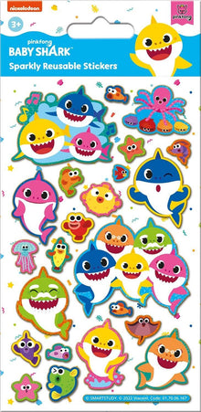 Baby Shark Reusable Foiled Stickers - Anilas UK