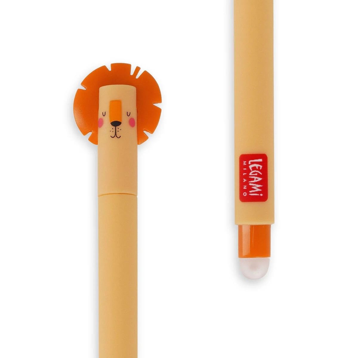 Lion Erasable Pen with Orange Ink - Anilas UK