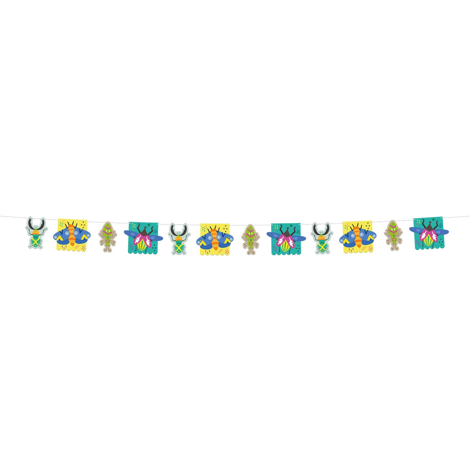 Buzzing Bugs "Happy Birthday" Banner - Anilas UK
