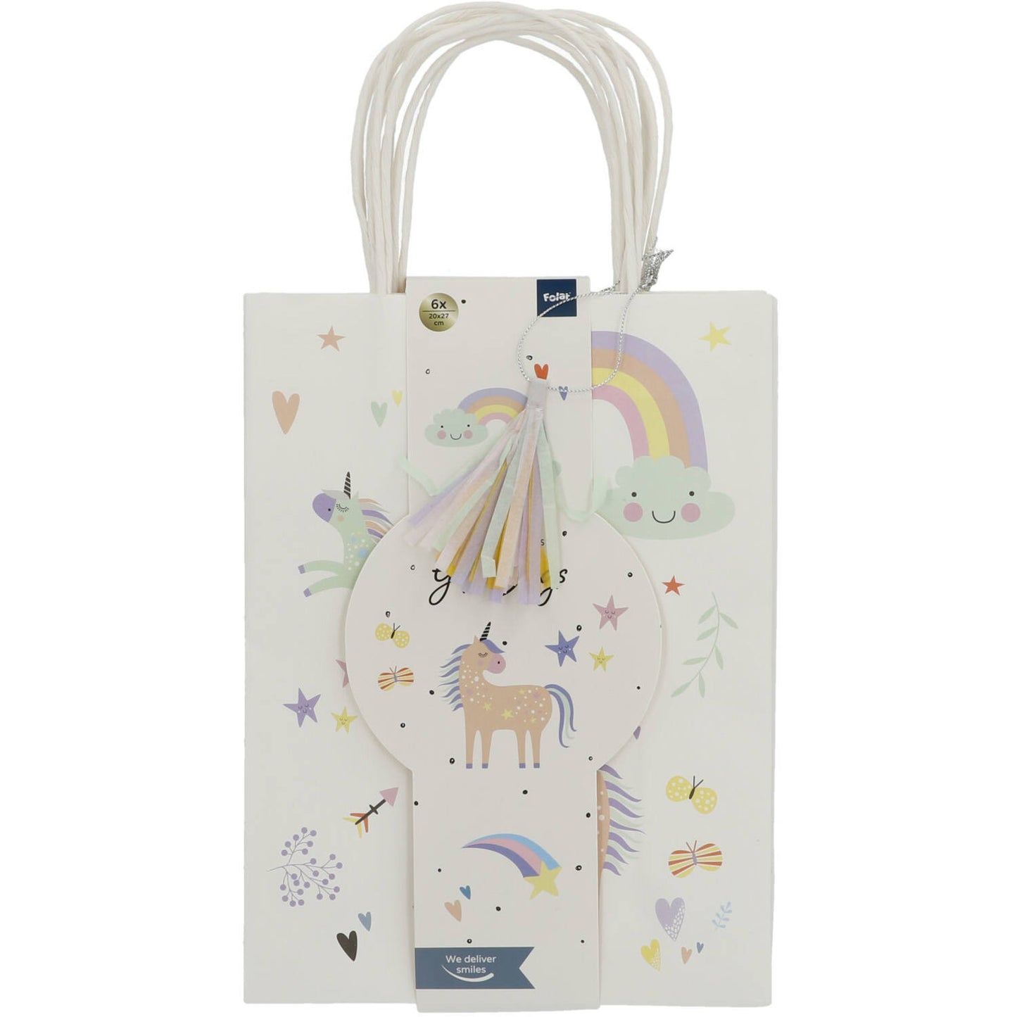 Unicorns & Rainbows Gift Bags (20x27 cm) - Anilas UK
