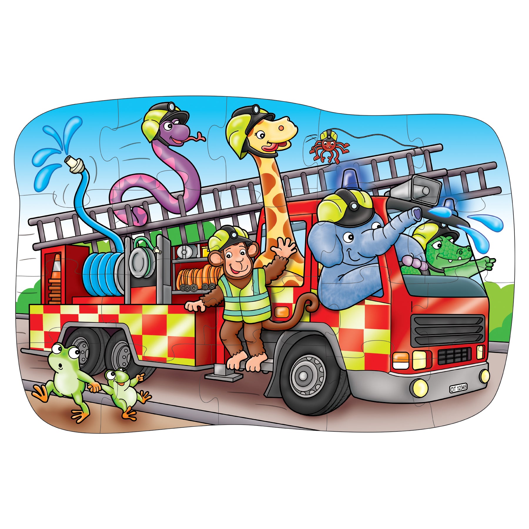 Big Fire Engine Jigsaw Puzzle - Anilas UK