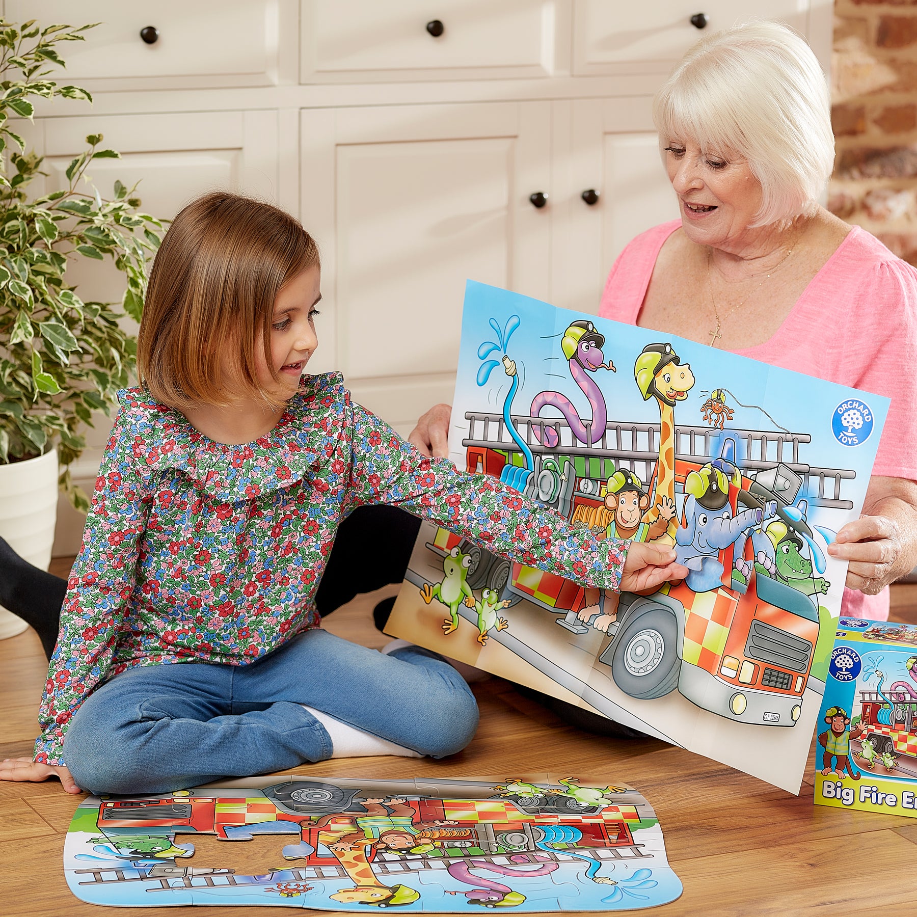 Big Fire Engine Jigsaw Puzzle - Anilas UK