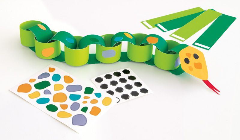 4person Snake Diy Paper Chain Craft Kit - Anilas UK