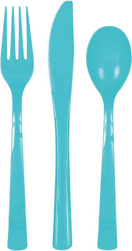 18pc Assorted Terrific Teal Cutlery - Anilas UK