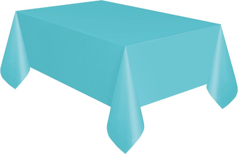 Terrific Teal Plastic Table Cover (137x274 cm) - Anilas UK
