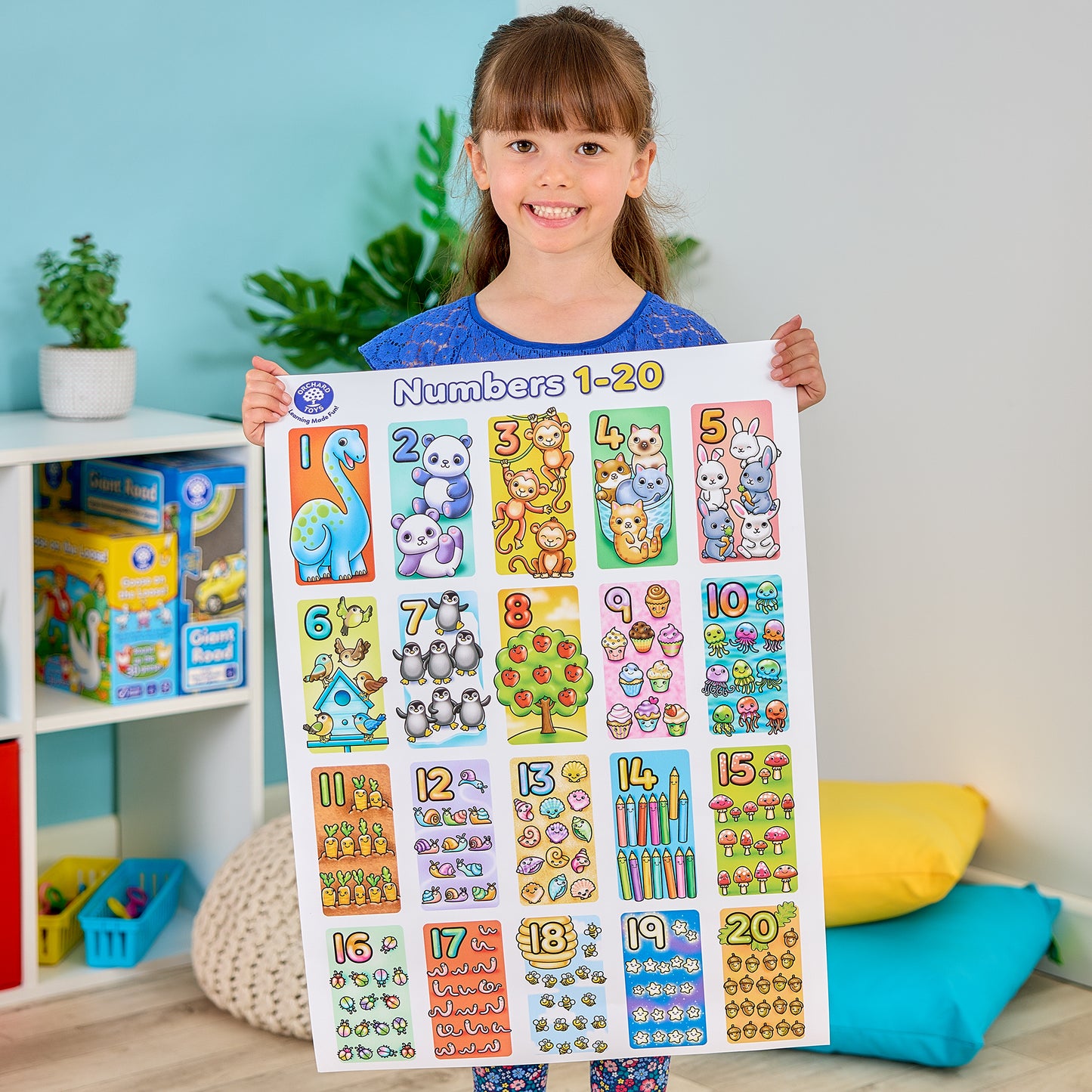 Giant Number Extra Long Jigsaw Puzzle - Anilas UK