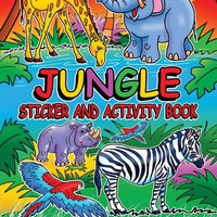 12 Mini Jungle Sticker Activity Books - Anilas UK