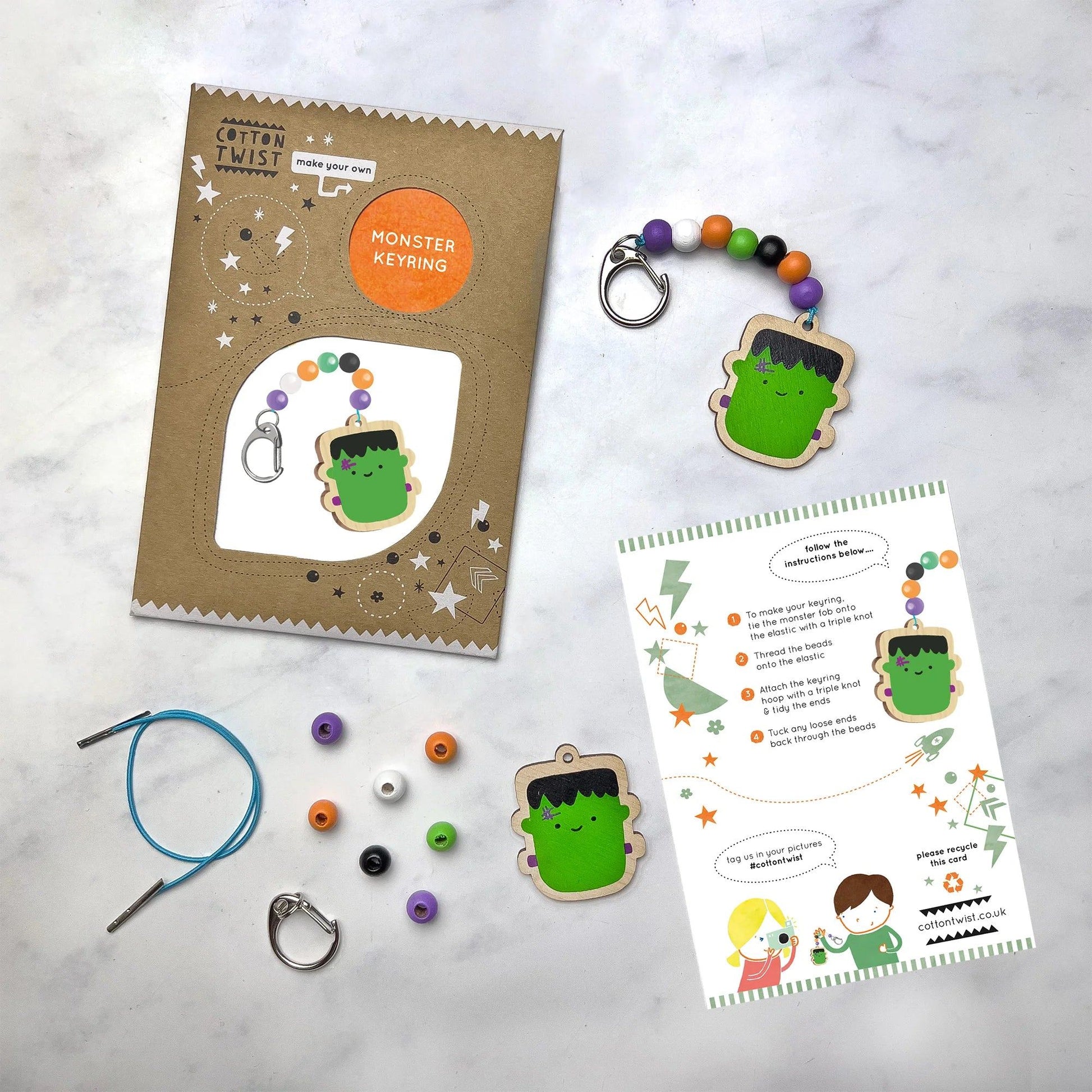 Make Your Own Monster Keyring - Anilas UK