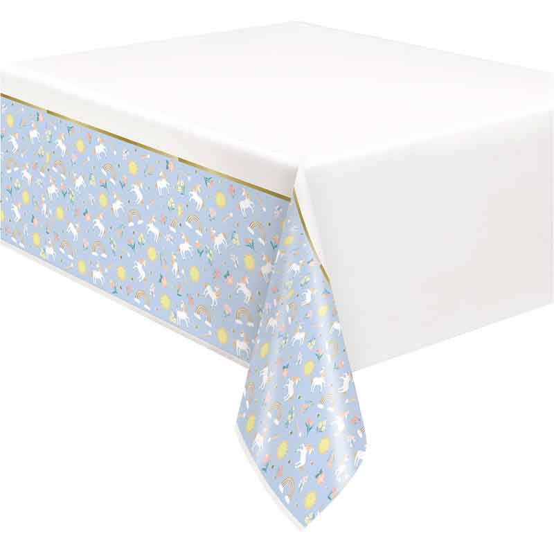 Dainty Unicorn Foil Party Tablecover (137x213 cm) - Anilas UK