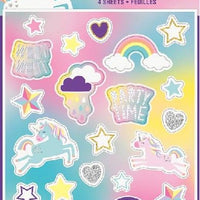 Unicorn Sticker Sheets (Pack of 4) - Anilas UK