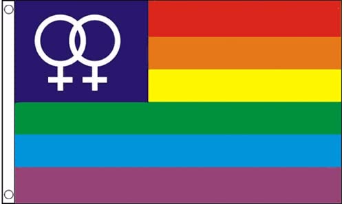 Rainbow Venus Premium Quality Flag (5ft x 3ft) - Anilas UK