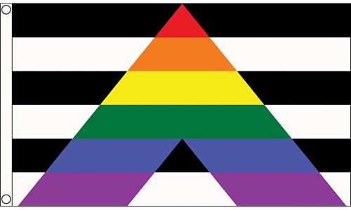 Straight Ally Premium Quality Flag (5ft x 3ft) - Anilas UK