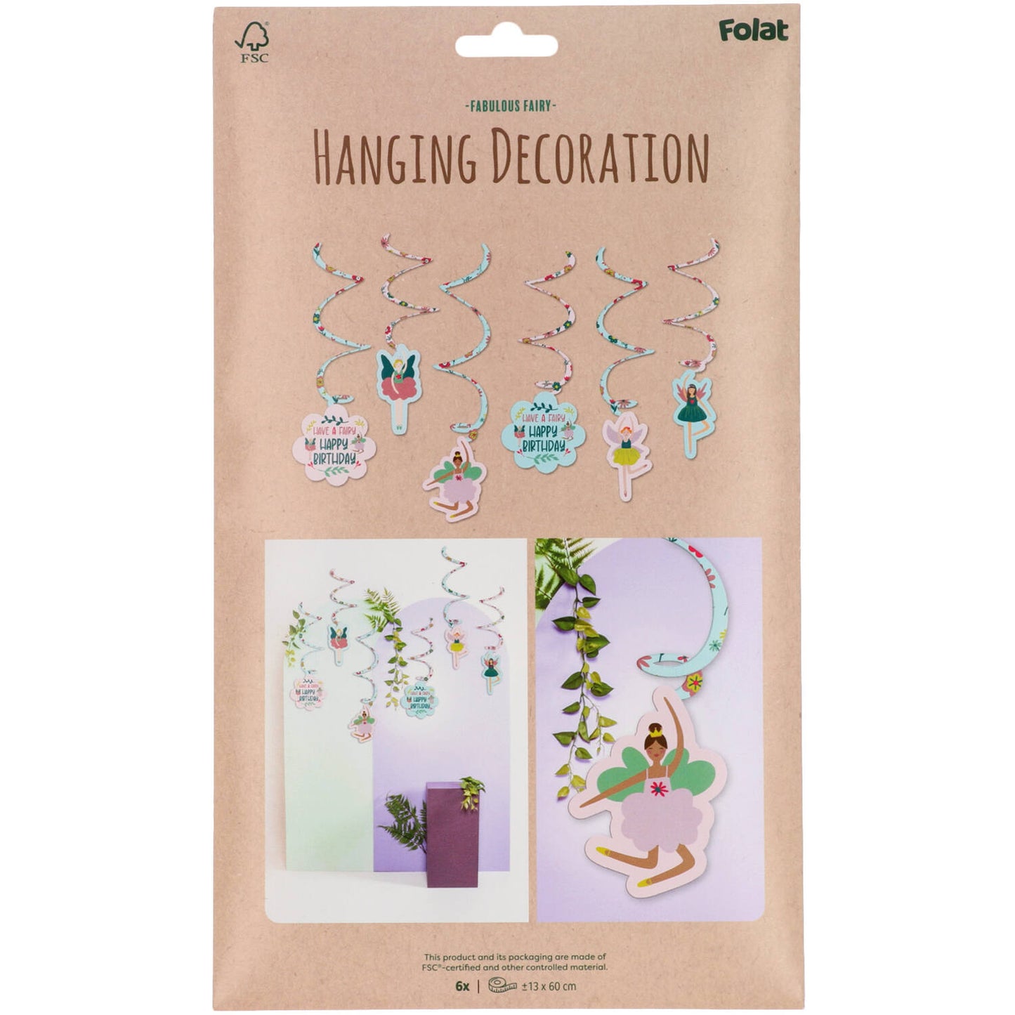 Hanging Decoration - Fabulous Fairy (6 pieces) - Anilas UK
