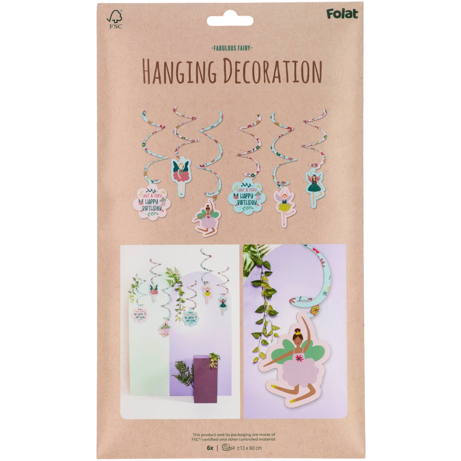 Hanging Decoration - Fabulous Fairy (6 pieces) - Anilas UK