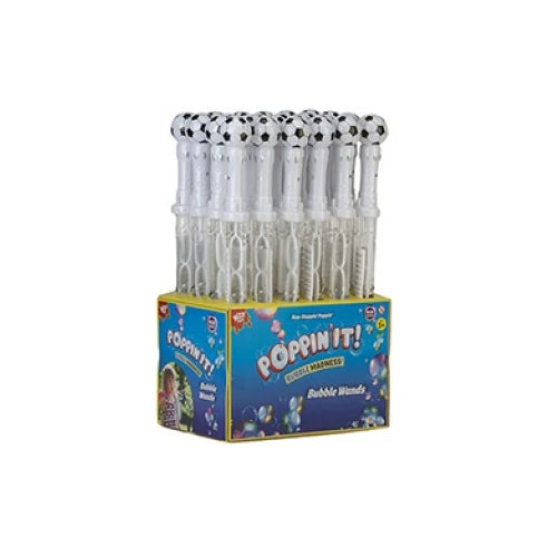 Football 14" Black and White Bubble Wand